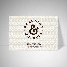 Carte d'invitation Tradition extra blanc