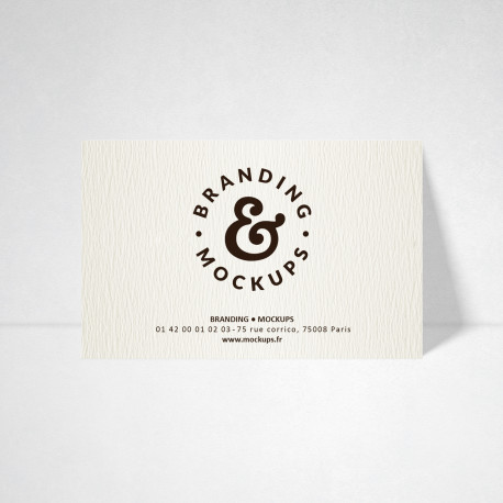 Carte publicitaire blanc naturel Carte publicitaire blanc naturel