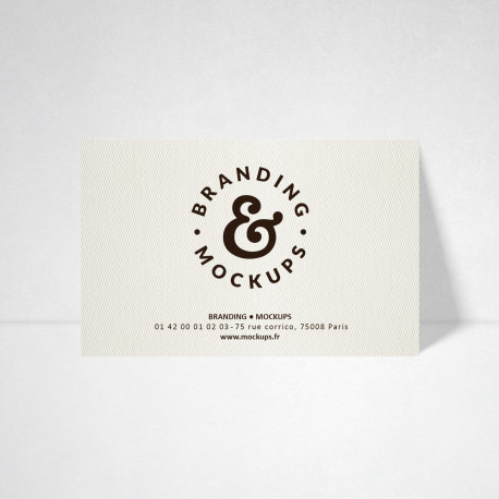 Carte publicitaire Design blanc naturel Carte publicitaire Design blanc naturel