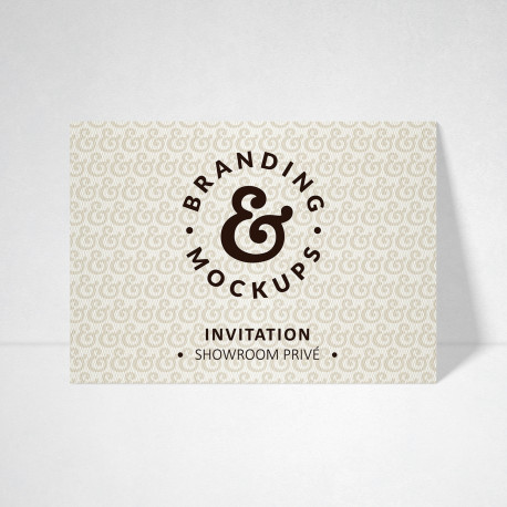 Carte d'invitation Design blanc naturel Carte d'invitation Design blanc naturel