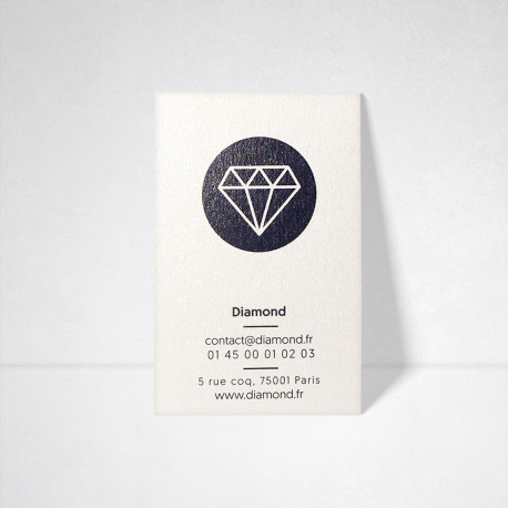 Carte de visite Metallics cryogen blanc Carte de visite Metallics cryogen blanc