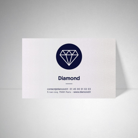 Carte publicitaire Metallics perle akoya Carte publicitaire Metallics perle akoya