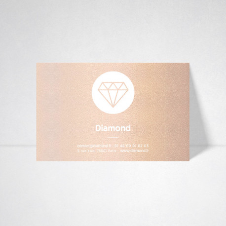 Carte publicitaire Metallics nude Carte publicitaire Metallics nude