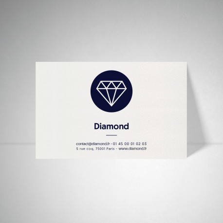 Carte publicitaire Metallics cryogen blanc Carte publicitaire Metallics cryogen blanc
