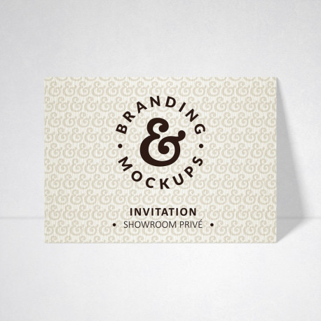 Carte d'invitation Tradition blanc naturel Carte d'invitation Tradition blanc naturel