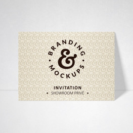 Carte d'invitation Tradition ivoire