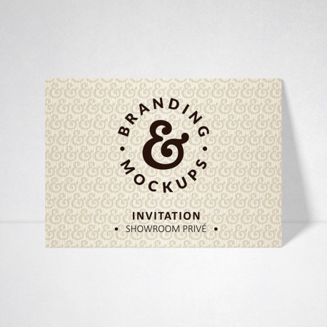 Carte d'invitation Tradition ivoire Carte d'invitation Tradition ivoire