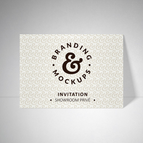 Carte d'invitation Design extra blanc Carte d'invitation Design extra blanc