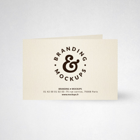 Carte publicitaire double design ivoire Carte publicitaire double design ivoire