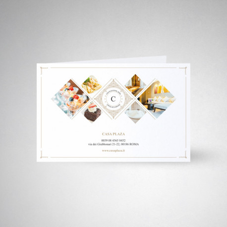Carte publicitaire double Conqueror wove Carte publicitaire double Conqueror wove