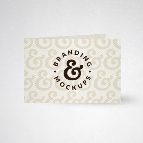 Carte postale double design blanc naturel Carte postale double design blanc naturel
