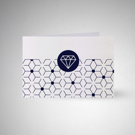 Carte postale double Metallics perle akoya Carte postale double Metallics perle akoya