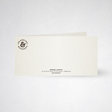 Carte de correspondance double tradition blanc naturel Carte de correspondance double tradition blanc naturel