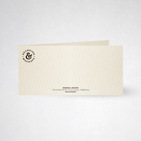 Carte de correspondance double tradition ivoire Carte de correspondance double tradition ivoire