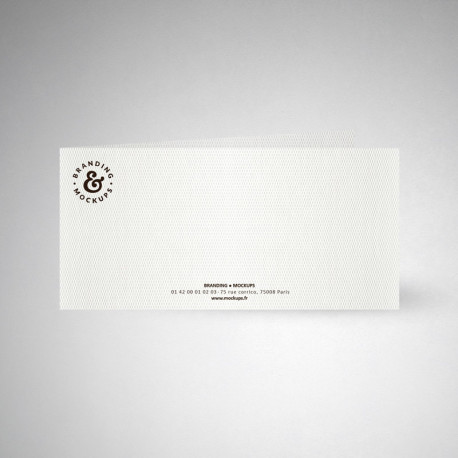Carte de correspondance double design extra blanc Carte de correspondance double design extra blanc