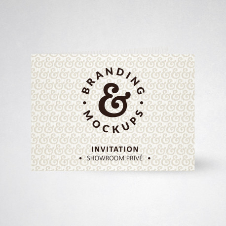 Carte d'invitation double tradition extra blanc
