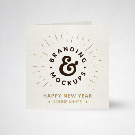 Cartes de voeux doubles design Cartes de voeux doubles design