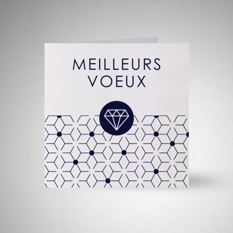 Carte de voeux double Metallics perle akoya Carte de voeux double Metallics perle akoya