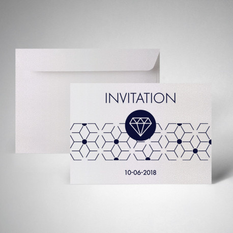 Pack carte d'invitation metallics perle akoya Pack carte d'invitation metallics perle akoya