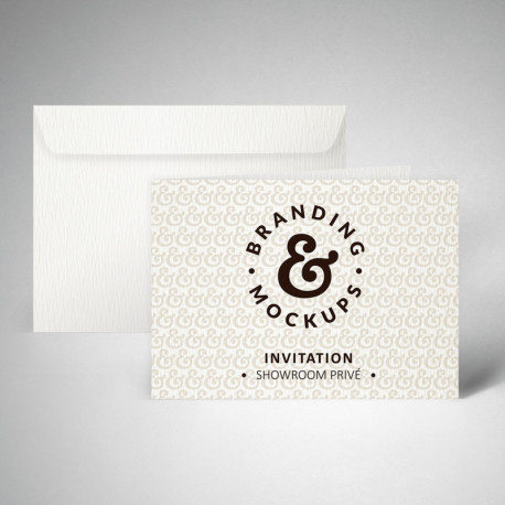 Pack carte d'invitation double texturée extra blanc Pack carte d'invitation double texturée extra blanc