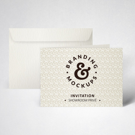 Packs cartes d'invitation doubles texturées Packs cartes d'invitation doubles texturées