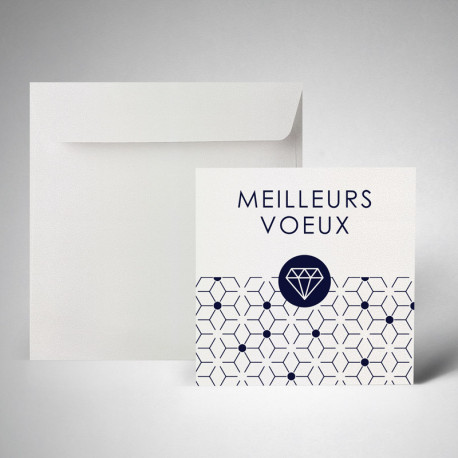 Pack carte de voeux metallics cryogen blanc Pack carte de voeux metallics cryogen blanc