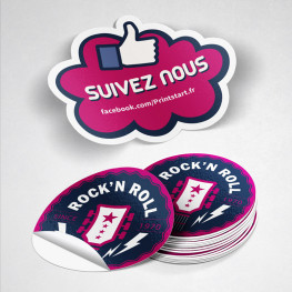 Stickers évènementiel fond blanc