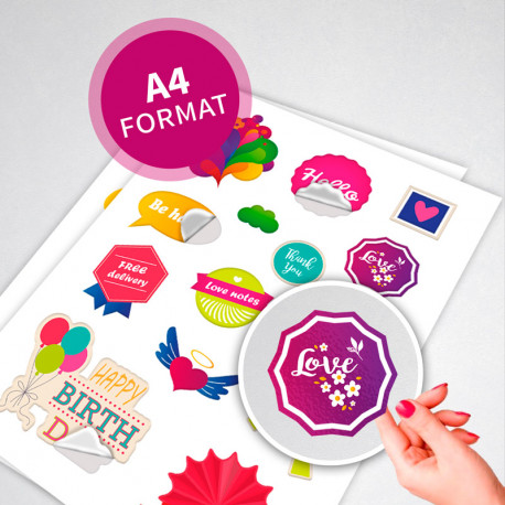 Impression stickers avec découpe personnalisée 