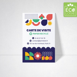 Carte de visite recyclée