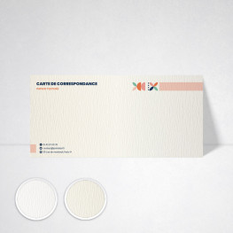 Carte de correspondance Rives texturé