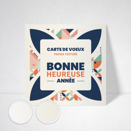 Carte de voeux texturee tradition Carte de voeux texturee tradition