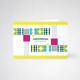Carte postale double 350g