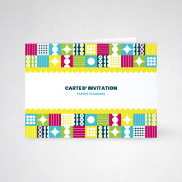 Carte d'invitation double 350g