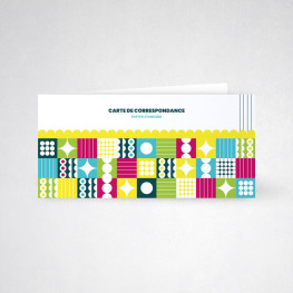 Carte de correspondance double 350g
