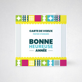 Carte de voeux double 350g