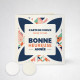 Carte de voeux double texturee tradition