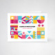 Carte d'invitation double Conqueror wove