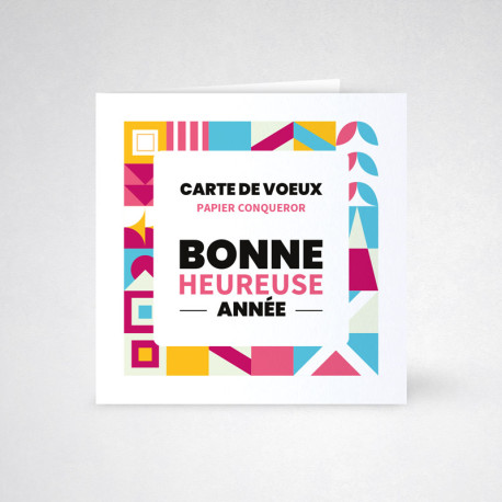 Carte de voeux double Conqueror wove Carte de voeux double Conqueror wove