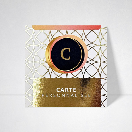 Carte dorure personnalisée